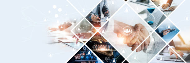 Business services collage